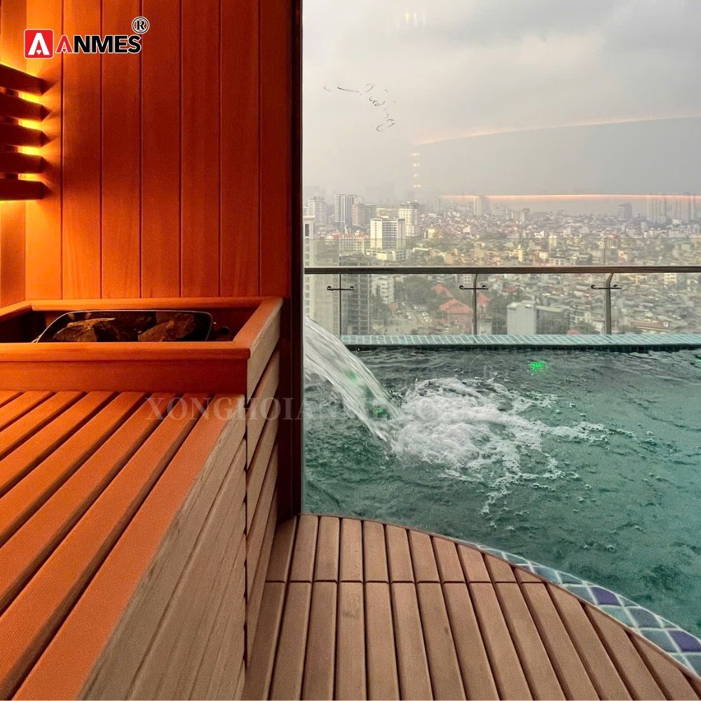 Nâng tầm hiện đại của không gian khi thiết kế phòng xông hơi tại nhà